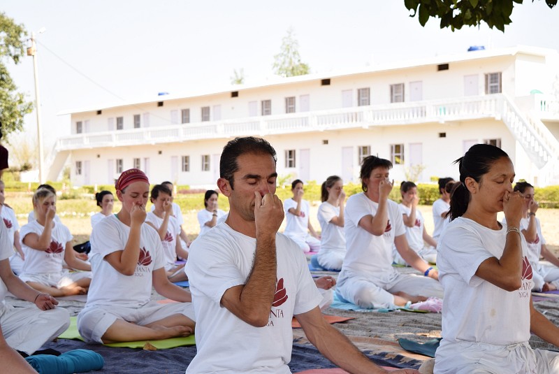 Formation de professeurs de yoga en Inde